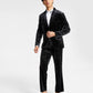 INC International Concepts Men's Slim Fit Paisley Velvet Suit Jacket Black Size XX-Large