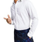 INC International Concepts Men's Embellished Stretch Button Down Shirt White Size Medium