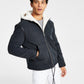 INC International Concepts Men's Erik Classic Fit Fleece Lined Hooded Jacket Black Size Large