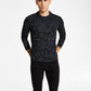 INC International Concepts Men's Classic Fit Paisley Long Sleeve T-Shirt Black Size Large