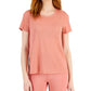 ID Ideology Women's Relaxed Short Sleeve Mesh Tee Pink Size Large