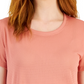 ID Ideology Women's Relaxed Short Sleeve Mesh Tee Pink Size Large