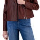 INC International Concepts Women's Faux Leather Jacket Brown Size X-Large