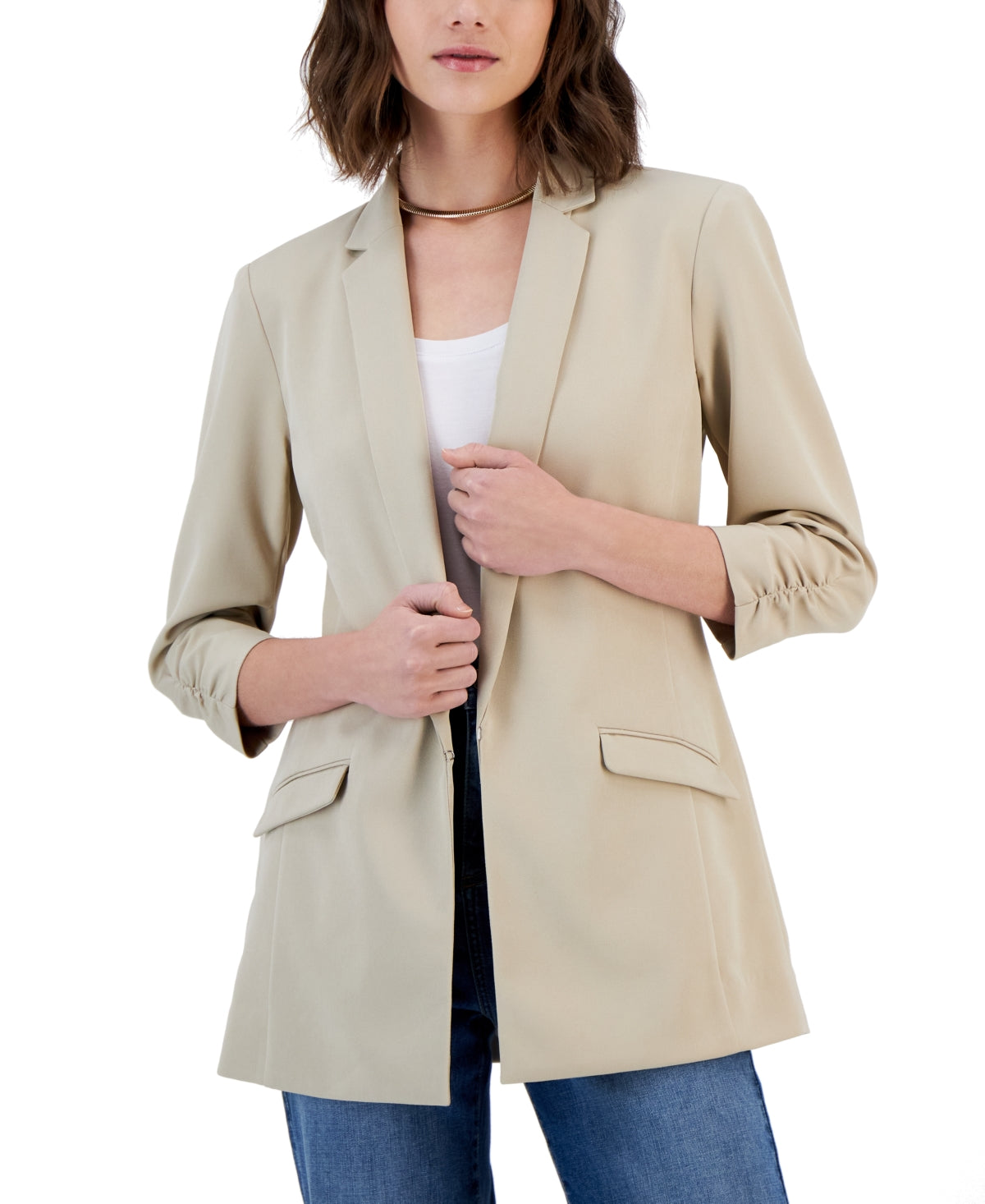 INC International Concepts Women's Blazer Brown Size X-Large