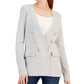 INC International Concepts Women's Sweater Blazer Gray Size Small