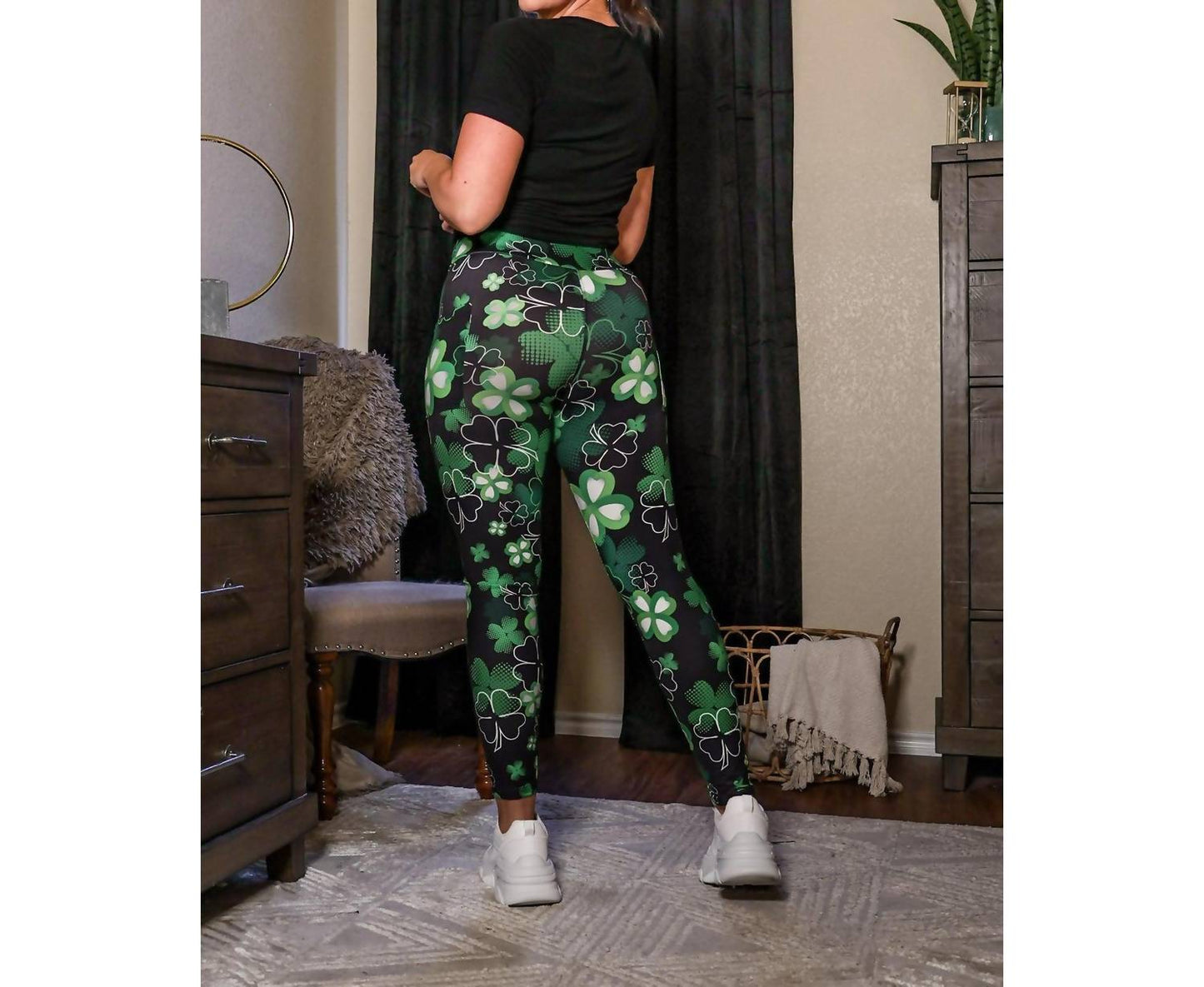 Julia Rose - St Patrick's Day SHAMROCK Leggings
