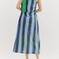 Entro - One Shoulder Striped Maxi Dress