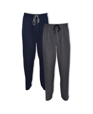 Hanes Men's Pack Of 2 Knit Sleep Pants Blue Size Large
