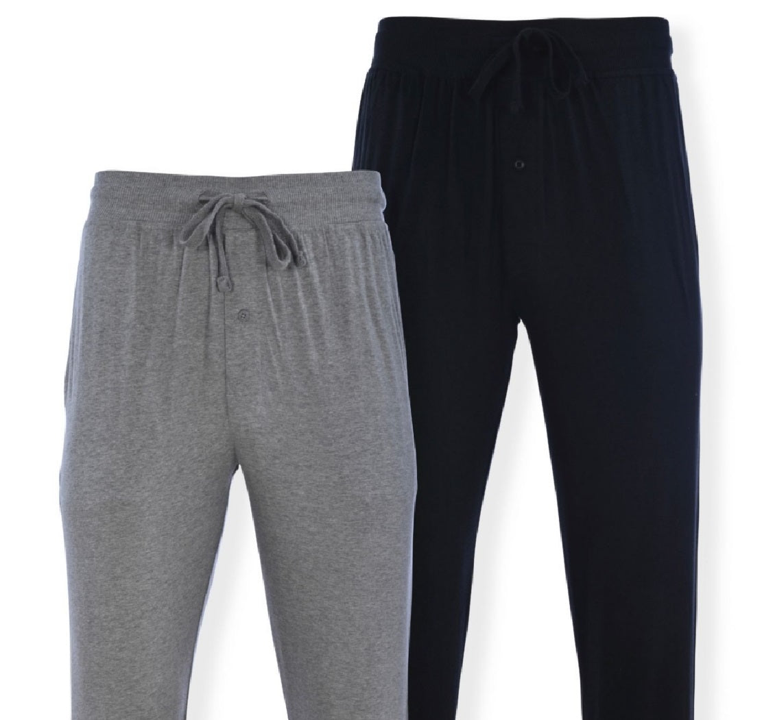 Hanes Men's Pack Of 2 Knit Joggers Gray Size Medium