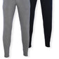 Hanes Men's Pack Of 2 Knit Joggers Gray Size Medium
