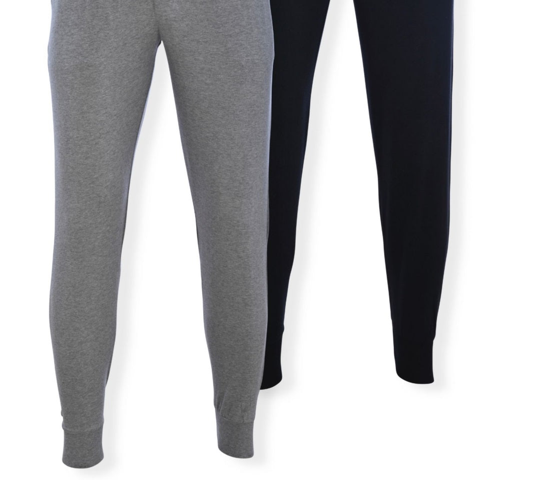 Hanes Men's Pack Of 2 Knit Joggers Gray Size Medium