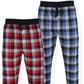 Hanes Men's 2Pk Flannel Sleep Jogger Pants Blue Size Medium