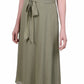 NY Collection Women's Short Sleeve Belted Swiss Dot Dress Green Size Petite X-Large