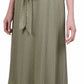 NY Collection Women's Short Sleeve Belted Swiss Dot Dress Green Size Petite X-Large