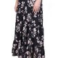 NY Collection Women's Tiered Spaghetti Strap Maxi Dress Black Size Large