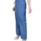 NY Collection Women's Full Length Pull On Sailor Pants Blue Size Petite X-Large