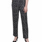 NY Collection Women's Wide Waist Pull On Pants Black Size Petite X-Large