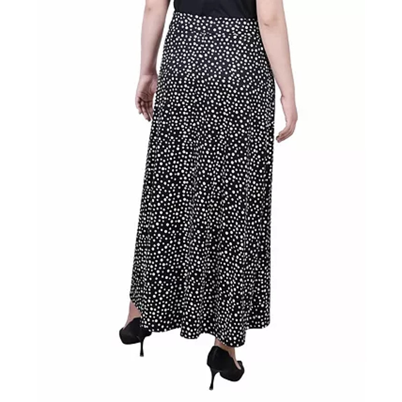 NY Collection Women's Maxi Length Skirt Black Size Small