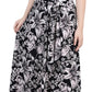 NY Collection Women's Printed Maxi Skirt Black Size Petite Large
