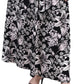 NY Collection Women's Printed Maxi Skirt Black Size Petite Large