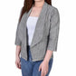 NY Collection Women's 3/4 Sleeve Ponte Jacket Black Size Petite X-Large