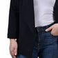 NY Collection Women's 3/4 Sleeve Ponte Jacket Black Size Petite X-Large