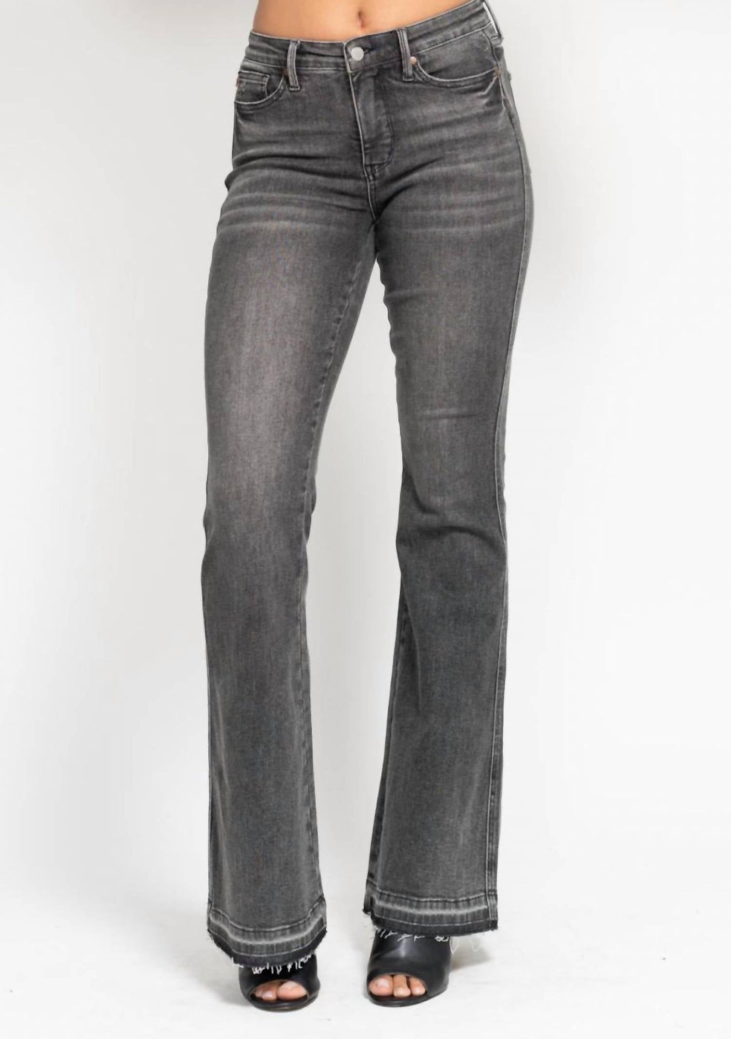 Judy Blue - Mid Rise Tummy Control Flare Leg Jeans