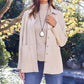 Karen Kane - Faux Suede Shirt Jacket