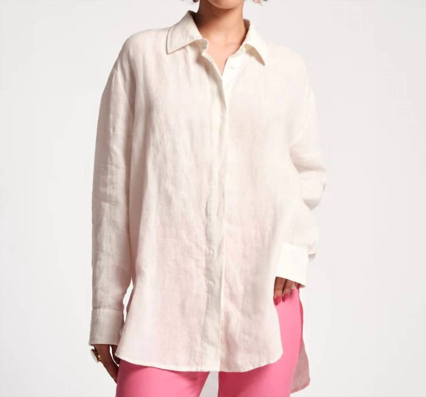 Frances Valentine - Perfect Oversized Linen Button Down