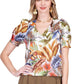 Jade - V-neck Puff Sleeve Top