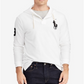 Ralph Lauren Men's Long Sleeve Button Down Pullover Sweater White Size Large