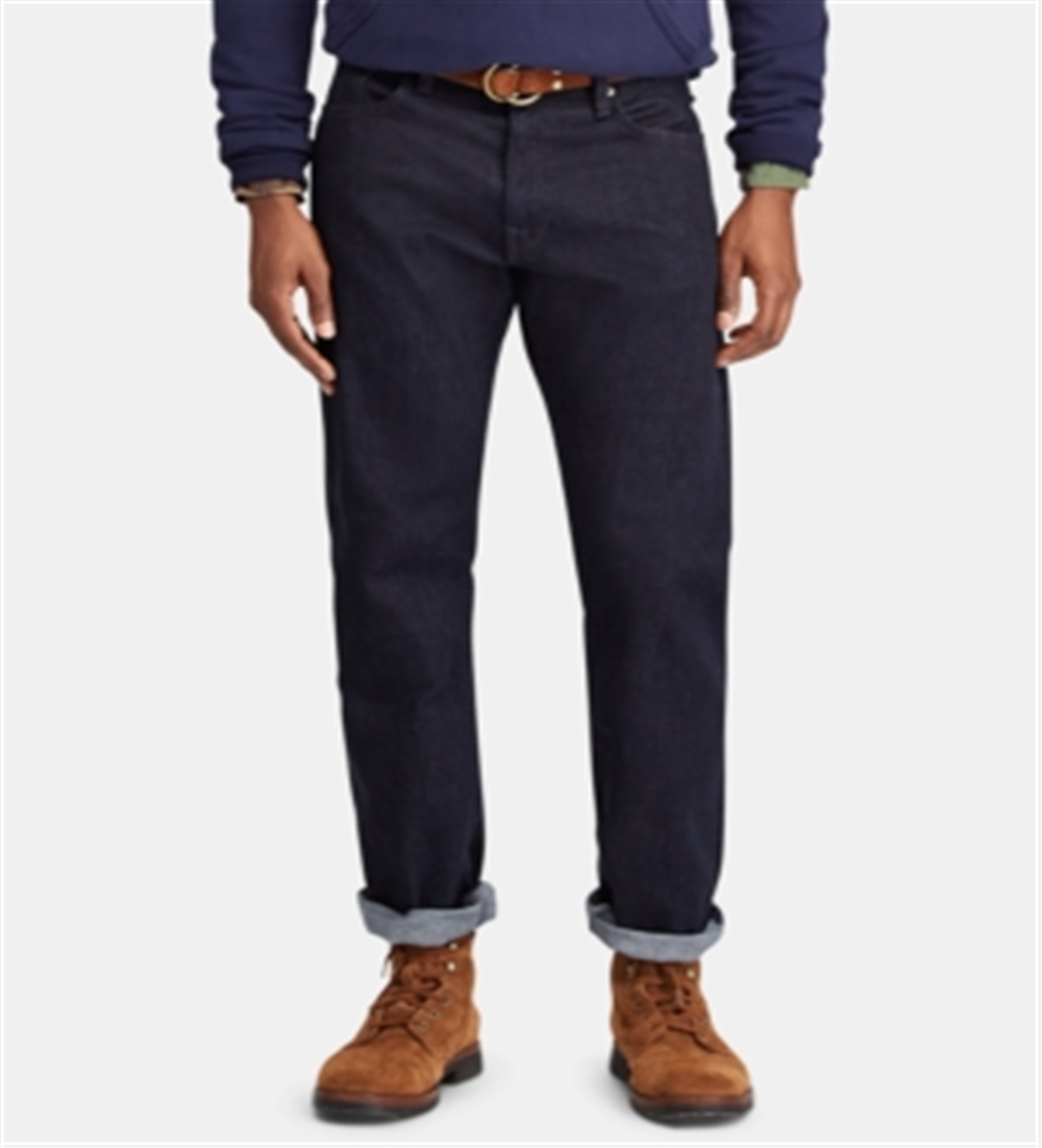 Ralph Lauren Men's Hampton Relaxed Straight Jean Blue Size 36X30