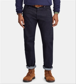 Ralph Lauren Men's Hampton Relaxed Straight Jean Blue Size 36X30