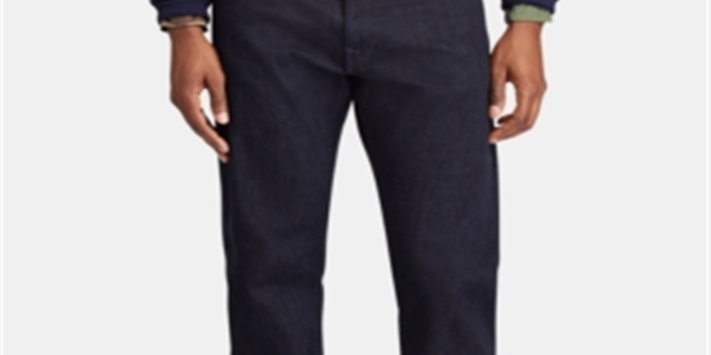 Ralph Lauren Men's Hampton Relaxed Straight Jean Blue Size 36X30