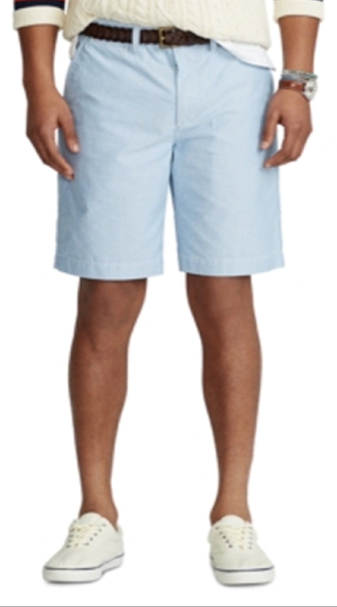 Polo Ralph Lauren Men's Relaxed Fit Oxford Shorts Blue Size 42