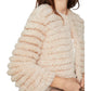 BCBGMAXAZRIA Women's Cropped Faux Fur Jacket Pink Size XX-Small
