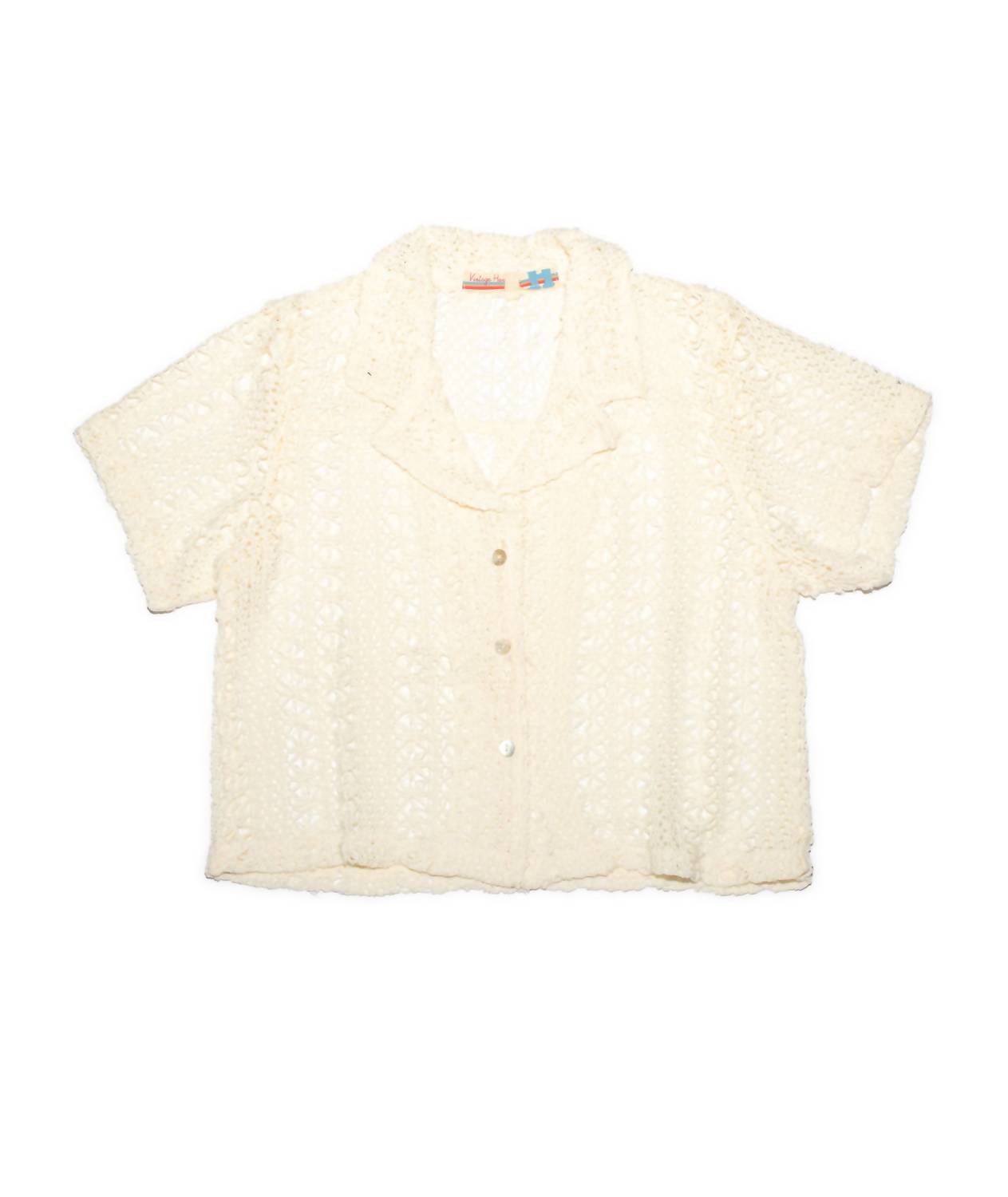 Vintage Havana - Pami Crochet Button Down