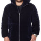 Sean John Men's Quilted Hooded Velvet Puffer Jacket Blue Size M