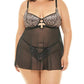 Oh La La Cheri - Journee Leopard Print Babydoll - Plus Size