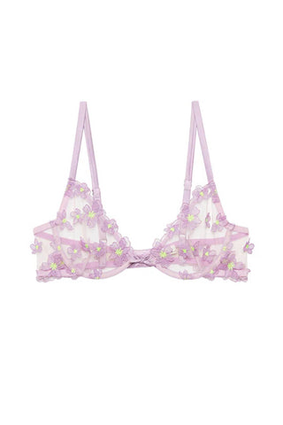 Fleur Du Mal - Petal Embroidery Demi Bra