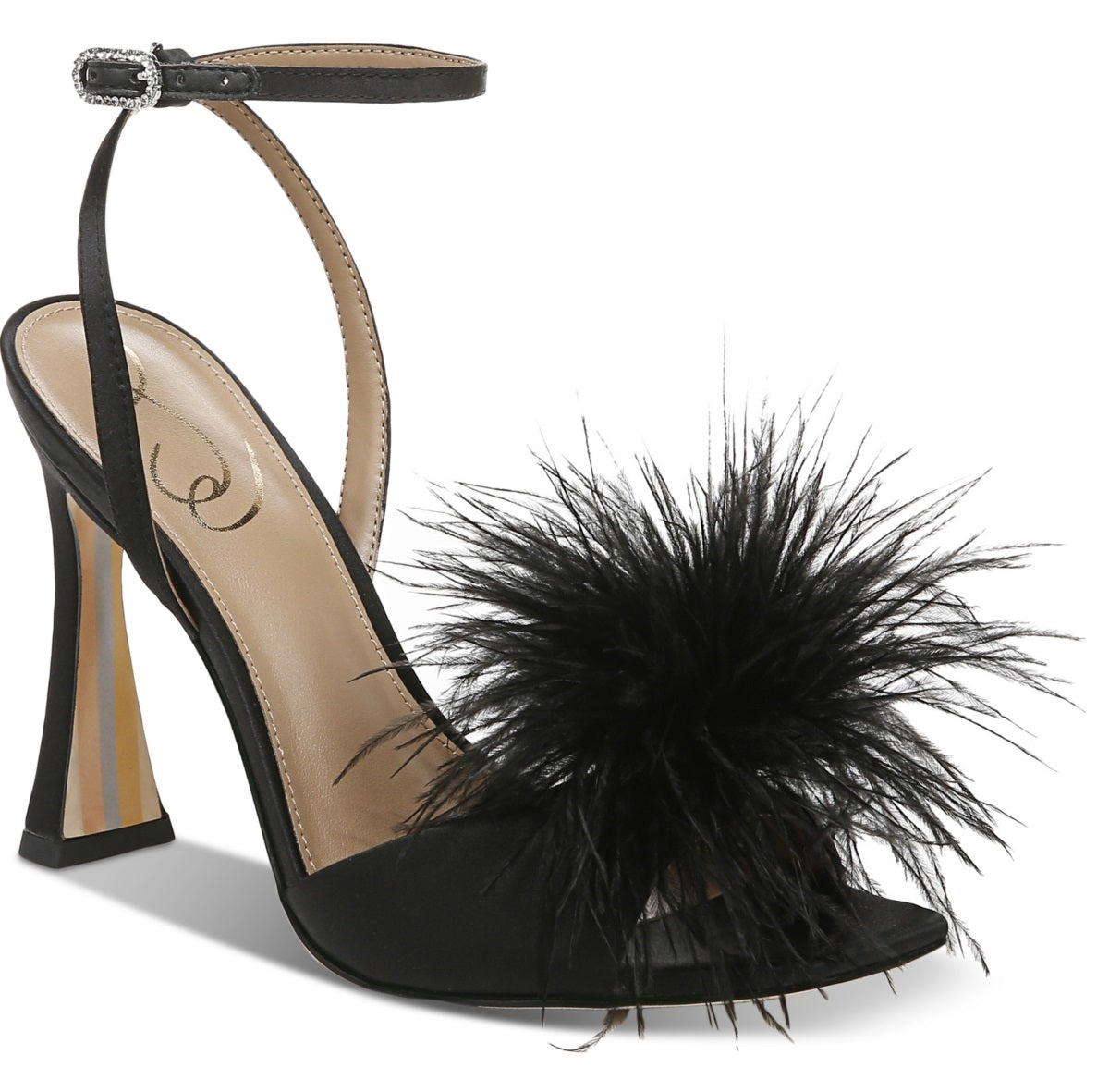 Sam Edelman Women's Leon Ankle Strap Sandal Black Size 8 M