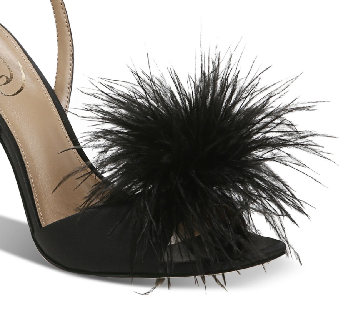 Sam Edelman Women's Leon Ankle Strap Sandal Black Size 8 M