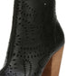 Carlos By Carlos Santana Women's Taryn Block Heel Boot Black Size 8.5 M
