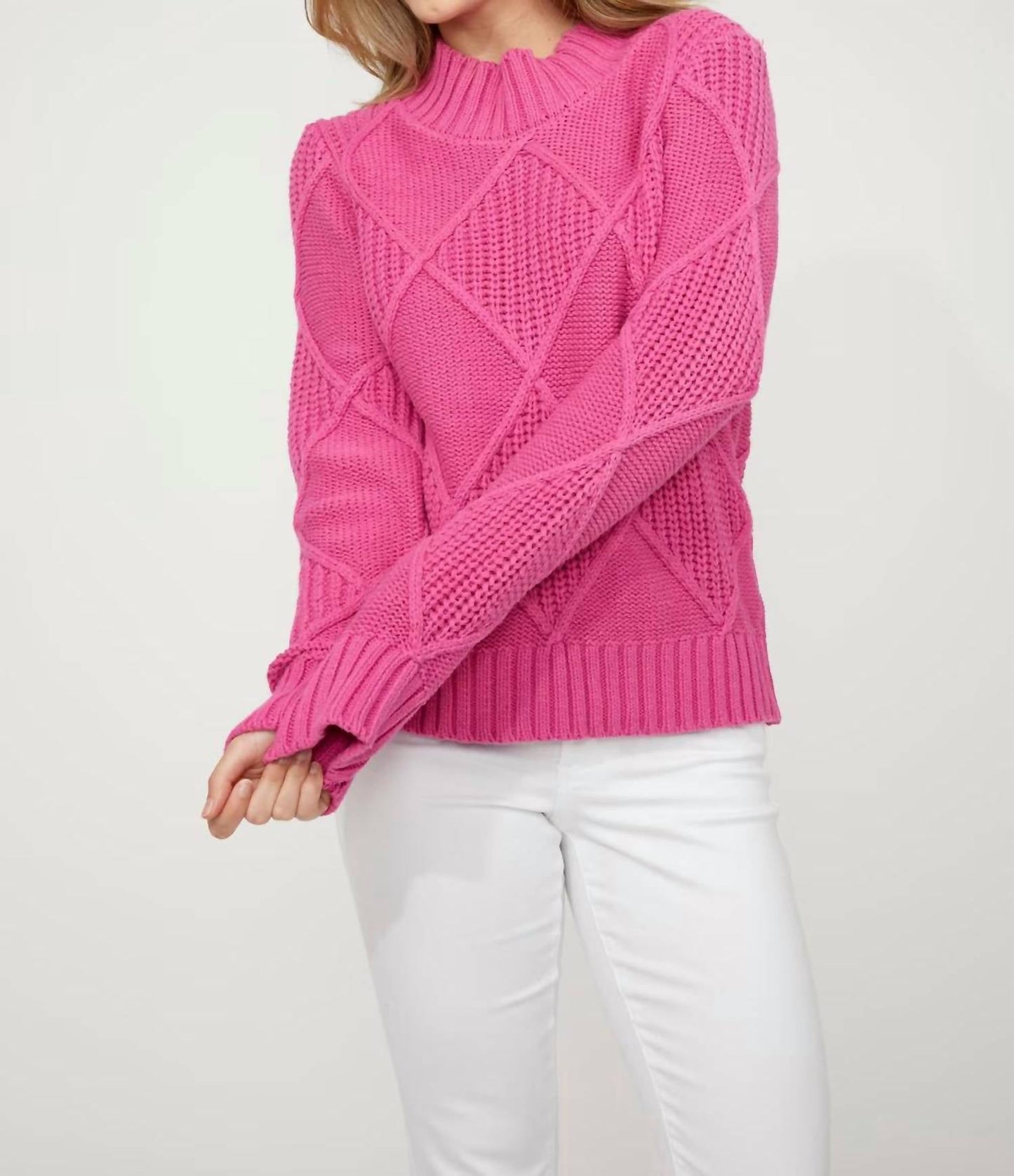 Dolcezza - Knit Cable Pullover Sweater