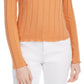 Kit + Sky Women's Long Sleeve Top Orange Size Medium