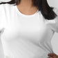 And Now This Women's Trendy Plus Ribbed T-Shirt White Size 2X