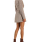 Kit & Sky Junior's Plaid Blazer Dress Brown Size Medium