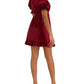 Kit & Sky Junior's Lace Trimmed V Neck Dress Pink Size Small