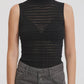 Aeron - Semi Sheer Mockneck Top