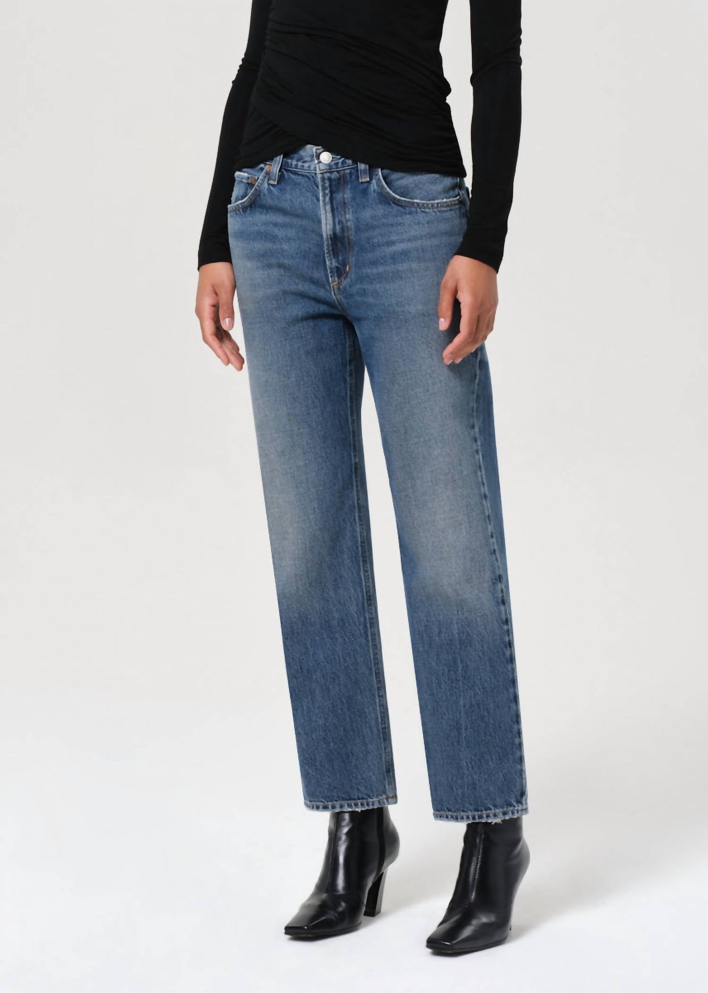 Agolde - Valen Mid Rise Vintage Straight Jeans